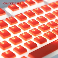 Mechanical Keyboard Keycap Pudding Orange Color PBT Transparent Backlight OEM 108 Key Suit For Anne 