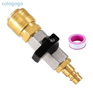 COLO Compressed Air Stopcock 1 4inch Quick Release Coupling 1 4inch Copper Filling Adapter Compresse