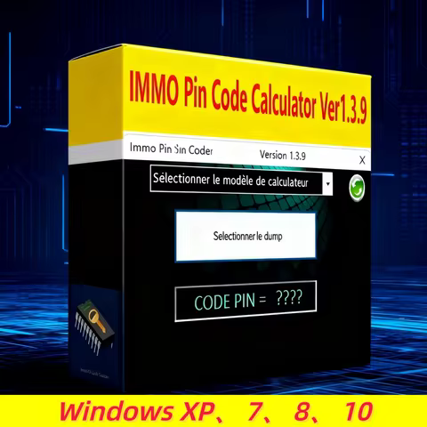 2025 HOT IMMO Pin Code Calculator V1.3.9 decode pin code on many PSA ecu’s by dump for Psa Opel for 