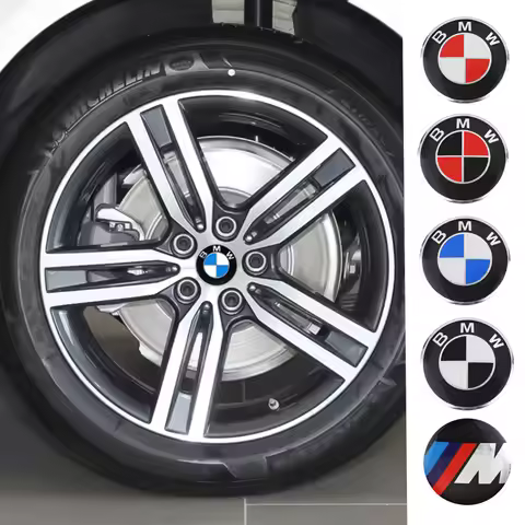 4Pcs Car Wheel Center Stickers Car Styling For BMW Performance F30 F10 E90 F20 E46 E60 X7 E39 Car Ac
