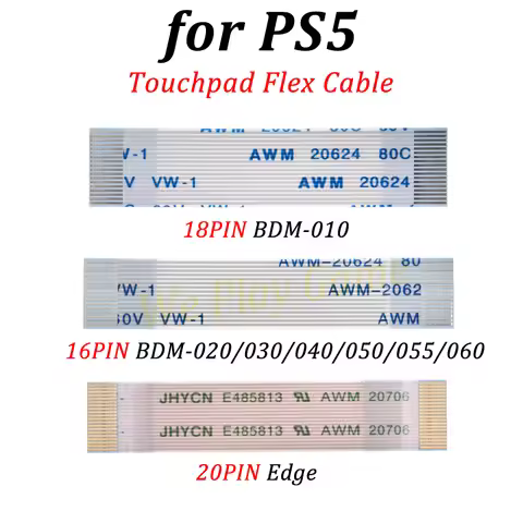 1/5/10/50/100PCS For PS5 Controller TouchPad Cable 16/18/20PIN Flex Cable For P5 V1.0/2.0/3.0/V4.0/V