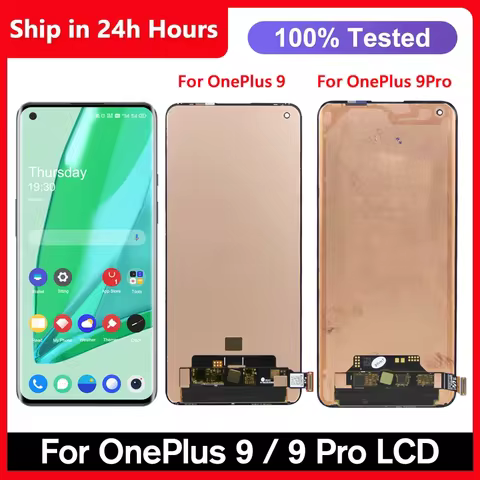 Super AMOLED For OnePlus 9 1+9 LCD Display Touch Screen Digitizer Assembly For Oneplus 9 Pro Display