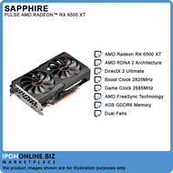 SAPPHIRE PULSE AMD Radeon RX6500 XT GAMING OC 4GB GDDR6 PCI-Express 4.0 HDMI DP Graphics Card | Ipoh