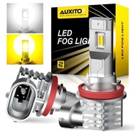 Tt AUXITO 2Pcs H11 Light Bulbs H8 H9 H16(Jp) LED 12V DRL Car Dual Color Switchback Auto Fog Lamp 600