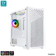 เคสคอมพิวเตอร์ Tsunami M211W Tempered Glass ARGB M-ATX Gaming Case with 1264K*3 รับประกันสินค้า 1 ปี