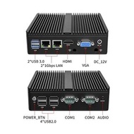 Metal Case Mini PC Intel N2840 Desktop Computer Pfsense DDR3L Msata SSD 2Lan 2COM VGA HD Display