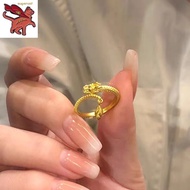 916 Gold Ring for Women Dragon Tail Ring Adjustable Fortune and Good Luck Jewellery Couple Rings
