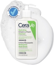 Ready Stock CeraVe Hydrating Cream-to-Foam Cleanser for Normal to Dry Skin 8 FL OZ / 236 mL