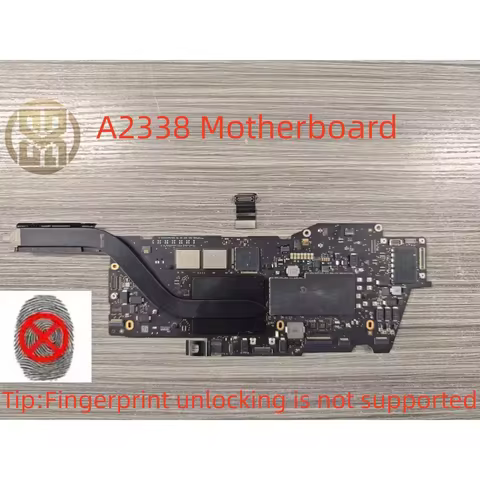 Original A2338 Mainboard 2020 For MacBook Pro 13'' M1 Chip 8GB RAM 256GB SSD With Fingerprint No ID 