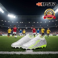 รองเท้าฟุตบอลสำหรับเด็กพื้น FG “แบบผูกเชือก” (มีไซส์ 32-38) รุ่น CLR Jaguar Boost KIPSTA