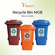 [120L / 240L]  Venko Recycle Garbage Bin / Tong Sampah Kitar Semula / HDPE MGB Bin