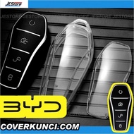 BYD Sealion 7 Seal Atho3 Dolphin EV Casing Transparent Key Cover TPU 2C BYD Seal EV Remote Key Cover