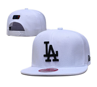 Fitted Cap Dodgers Los Angeles สีน้ําเงินเข้ม สไตล์ฮิปฮอป หมวกแก๊ป