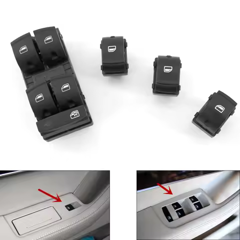 Window Control Switch Button For Audi 06-11 A3 06-10 A6 C6 08-11 Audi A6 C6 Sedan RS6 07-10 Q7 4F0 9