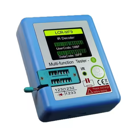 1 Piece MF9 1.8 Inch LCD Transistor Tester Capacitor Resistance Meter For NPN MOSFET Diode Component
