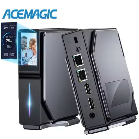 ACEMAGIC S1 Mini PC Host Win 11 PRO Intel 12th Gen Alder Lake N150 16G DDR4 1TB SSD WIFI6 BT4.2 Dual