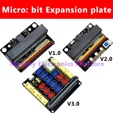 1PCS Micro:bit Expansion plate V1.0 , V2.0 , V3.0 suitable for micro:bit go NRF5182 Development boar