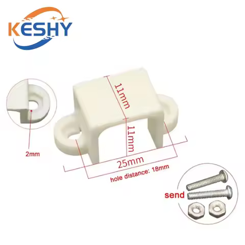 10Pcs Mounting Bracket N20 Micro Gear Motor Base White Fixed Seat Frame Holder 25x11x11mm Motor Inst