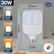 30W BULB E27 HOLDER LED SQAURE BULB LIGHTING BRIGHTNESS MENTOL E27 LAMPU SILING LIGHT DAYLIGHT WARM 