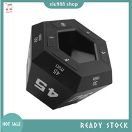 (xiu988) 1 PCS Pomodoro Timer Productivity Timer Black Time Management Tool 3, 5, 15, 30, 45, 60 Min