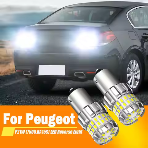 2pcs For Peugeot 106 1007 206 207 2008 306 307 308 SW 406 407 607 806 807 508 5008 LED Reverse Light