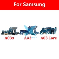 New USB Charger Charging Board Port Flex Cable For Samsung Galaxy A03 A03s A03 Core Replacement
