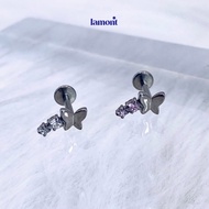 Titanium Butterfly Strip Stone Piercings (F136) • Lamontshop