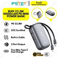 3C CCC CERTIFIED BUDI 22.5W 10000mAH PD MINI POWER BANK