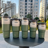 YILQQPER (Genuine) TYESO temperature-keeping glass new model lid drinking or drinking straw type 8 c