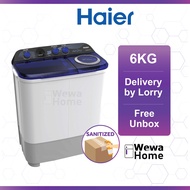 Haier 6KG Semi Auto Top Load Washing Machine Mesin Basuh | HWM60-SX3