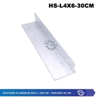 Heatsink Aluminium Siku L 4X6 Cm - Panjang 30 Cm