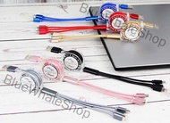 BlueWhaleShop Malaysia ReadyStock 3 in 1 Fast Charging 2.4A 1M flexible cable for Android  / iPhone / Type-C;