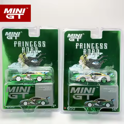 *In stock* MINIGT 1:64 LBWK GTR R35 RORO CHASE alloy car model 650