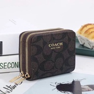 new fashion coach double zipper wallet coin for women