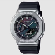 GM-2100RW-1A SILVER RAINBOW BRICK STAINLESS STEEL BEZEL WATCH PREMIUM COPY 1:1