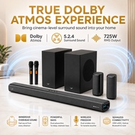 Vinnfier VF Hyperbar Cinema DA520 1300W Dolby Atmos 5.2.4 Soundbar with Bluetooth Karaoke System Spe