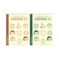 [King PLAZA] Snoopy 75th Anniversary 25K Thickened Gilding Horizontal Line Notebook School Gifts EPN