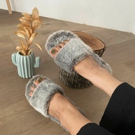 Women's house slippers imported fur thick soft comfortable slip on indoor slop slipper slippers hote