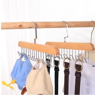 Wooden Hanger Bilateral 12 Hooks/Unilateral 8 Hook Modeling Log Solid Wood Clothing Store Multi-Hook