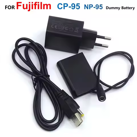 CP-95 CN-5 DC Coupler NP-95 Dummy Battery+USB Cable+QC3.0 USB Charger For Fujifilm FinePix F30 F31fd
