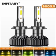 Lampu Led Kabus Infitary H4 H7 20000LM CSP 1860 Chip H1 H3 H11 H13 HB3 HB4 9004 9007 6500K 4500K 300