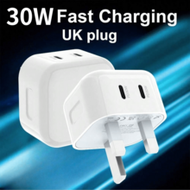 60W 2-In-1 USB-C Charger, 30W PD 3.0 Single Port Fast Charger, Wall Charger Compatible With IPhone 1