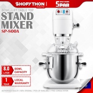 SPAR Table Top Mixer SP-800A (8.0L/180W) Light Industrial Heavy Duty Bowl-Lift Stand Mixers Digital 