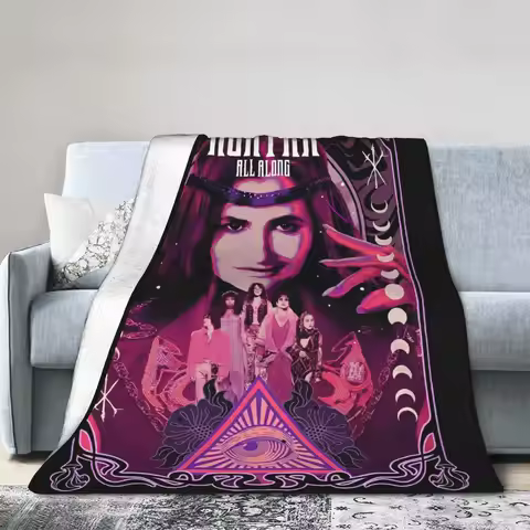 Agatha All Along Harkness Wool Blankets Witches Movie Creative Throw Blankets for Bedspread 200x150c