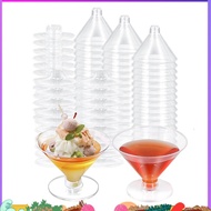 80 Pack Plastic  Glasses Disposable Cocktail Glasses 5 Oz  Plastic Cocktail Glasses,Ice Cream Desser