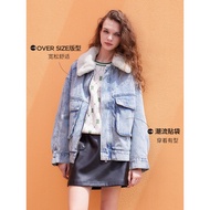 [Ready Stock] Gelia Retro Popular Jacket New Style Denim Down Parker Men Women Same Style 11CH8B680