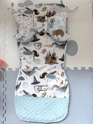 波蘭 La Millou BB車墊 王子款 雙面用 夏天冬天都可 豆豆絨&棉