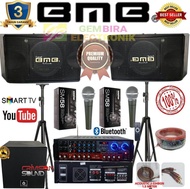 Paket Karaoke BMB 10 inch Subwoofer aktif 12 inch sound system karaoke rumahan Original