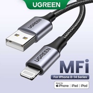 UGREEN Braided MFi USB A to Lighting iPhone Fast Charging Cable for iPhone, iPad