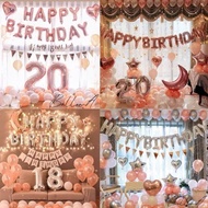 Birthday set, Happy Birthday Birthday decoration set, Birthday decoration balloons at home - Booshop